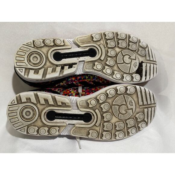 Size 12- adidas Mens ZX Flux Prism Colorful BrighGeometric unique Active Sports - Picture 5 of 9